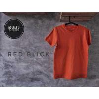 ราคา Double U T Shirt เสื้อยืดสีพื้น RED BLICK สีส้มอิฐ (7846503798)
