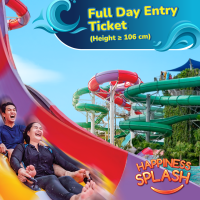 ราคา E Voucher Ramayana Water Park Full Day Entry Ticket 699 THB คูปองบัตรสวนน้ำรามายณะ มูลค่า 1 490 บาท สูง 106 ซม ขึ้นไป ใช้บริการ ภายในวันที่ 31 ธ ค 2566 เท่านั้น (7688898882)