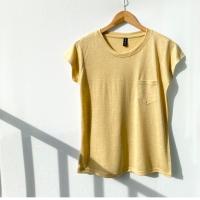 ราคา เสื้อยืดแฟชั่น คอกลมกระเป๋า เนื้อผ้าสลาฟ อก 36 ยาว 24 (12742679052)