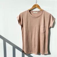 ราคา เสื้อยืดแฟชั่น คอกลมกระเป๋า เนื้อผ้าสลาฟ อก 36 ยาว 24 (12742679048)