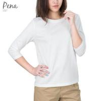 ราคา Pena house เสื้อยืดสีเบสิคคอปาด แขนสามส่วน PSTL001 (16543242924)