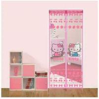 ราคา ม่านกันยุงประตู 90x210cm ม่านแม่เหล็กกันยุง กันแมลง แบบแปะ มุ้งกันยุง ม่านประตูห้อง ลายการ์ตูน คิตตี้ โดเรมอน (9883206666)