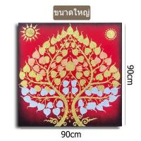 ราคา ภาพติดหลังหิ้งพระ รูปภาพติดผนังต้นโพธิ์ รูปภาพ กรอบรูปเสริมมงคล ภาพแต่งบ้าน งานบีบสีนูนปิดทอง กรอบรูปไม้ พร้อมกรอบ ขนาด60cm 90cm จัดส่งฟรี (18462287753)