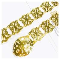 ราคา Vintage Jewelry เข็มขัดชุดไทย เข็มขัดสีนาค เข็มขัดแฟชั่นสีทอง เข็มขัดชุดไทย สีนาคสีทองสีเงินมีสามสีให้เลือก (7194198796)