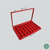 ราคา กล่องใส่พระ กล่องกำมะหยี่กล่องเก็บพระราคาถูกและดี กระจก โชว์พระได้ดี จัดเก็บตลับพระใส่กล่องพระพลาสติก เหรียญพระ มี 32 ช่อง (13708753145)