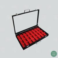 ราคา กล่องใส่พระ กล่องกำมะหยี่กล่องเก็บพระราคาถูกและดี กระจก โชว์พระได้ดี จัดเก็บตลับพระใส่กล่องพระพลาสติก เหรียญพระ มี 32 ช่อง (13708753146)