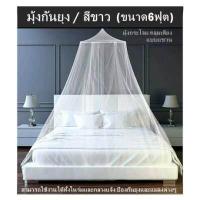 ราคา มุ้งกันยุง สีขาว ขนาด6ฟุต มุ้งกระโจม คลุมเตียง แบบแขวน สามารถใช้งานได้ทั้งในร่มและกลางแจ้ง ป้องกันยุงและแมลงต่างๆ (10222370588)