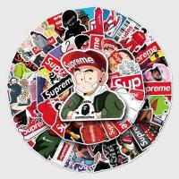 ราคา Sup Supreme sticker สติกเกอร์กันน้ำรูปแบบที่แตกต่างกัน 50 ชิ้น dragon ball one piece NARUTO (15020093125)