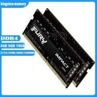 ราคา DDR4 RAM 4G 8G 16GB 2133 2400 2666 3200MHz หน่วยความจำแล็ปท็อป1 2V SODIMM KF426S15IB1 16 SP Fury Impact Notebook Ram (18480519387)