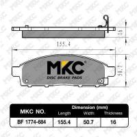 ราคา ผ้าเบรคหน้า หลัง MITSUBISHI TRITON ทุกรุ่น 2006 ON มิตซูบิชิ ไทรทัน ผ้าเบรค MKC ผ้าเบรคหน้า triton ผ้าเบรคหลัง triton (15075674651)