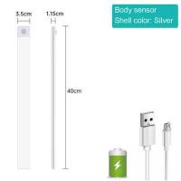 ราคา ไฟตู้ LED บางเฉียบ Wireless Motion Sensor USB ชาร์จแม่เหล็กตู้เสื้อผ้าโคมไฟสำหรับห้องตู้เสื้อผ้าห้องครัวในร่ม Night Light (18487092482)