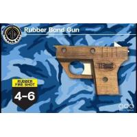 ราคา mini CNC ของเล่นปืนไม้ยิงหนังยาง ใส่ยางได้ถึง 5 เส้น (5998634988)