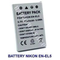 ราคา EN EL5 ENEL5 Camera Battery for Nikon แบตเตอรี่กล้องนิคอน รหัสแบต EN EL5 ENEL5 Replacement Battery for Nikon Coolpix P500 P100 P90 P5100 5200 P80 7900 P6000 3700 4200 (550048999)