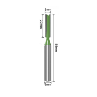 ราคา ดอกกัดเราเตอร์ แบบฟันตรง Router Bit สําหรับงานไม้ (17869443715)