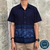 ราคา เสื้อเชิ้ตหม้อห้อม ม่อฮ้อม หม้อฮ่อม พิมพ์ลาย (16120698628)