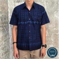 ราคา เสื้อเชิ้ตหม้อห้อม ม่อฮ้อม หม้อฮ่อม พิมพ์ลาย (15505503165)