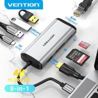 ราคา COD Vention USB 3 0 Port Hub TYPE C พร้อม HDMI RJ45 พอร์ตเครือข่าย USB C Multiport Port Hub Thunderbolt 3 Type C Docking Station SD TF Card Reader สล็อต USB C HUB to HDMI Adapter (13389554307)