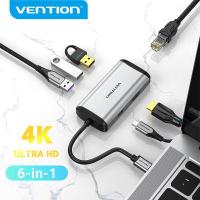 ราคา COD Vention USB 3 0 Port Hub TYPE C พร้อม HDMI RJ45 พอร์ตเครือข่าย USB C Multiport Port Hub Thunderbolt 3 Type C Docking Station SD TF Card Reader สล็อต USB C HUB to HDMI Adapter (13389554306)