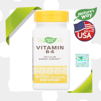 ราคา วิตามินบี 6 Nature s Way Vitamin B 6 50 mg x 100 แคปซูล Capsule B6 (1886934590)