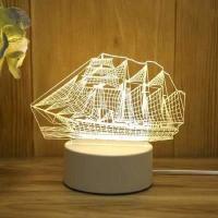 ราคา 3Dโคมไฟอะคริลิค LED ของขวัญเด็กสร้างสรรค์ ของขวัญวันเกิดการ์ตูน USB (16573572125)