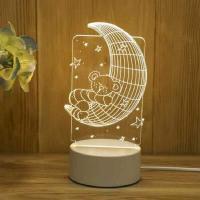 ราคา 3Dโคมไฟอะคริลิค LED ของขวัญเด็กสร้างสรรค์ ของขวัญวันเกิดการ์ตูน USB (15890062644)
