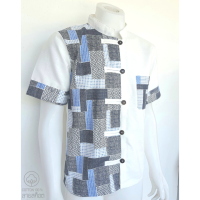 ราคา เสื้อเชิ้ตคอจีนผ้าฝ้ายพื้นเมือง ใส่สบายไม่ร้อน สินค้า OTOP คุณภาพจากลำพูน (18505873749)