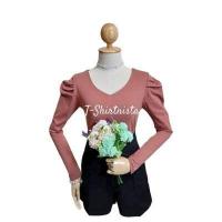 ราคา ป้ายแท้ My top เสื้อยืดแขนยาวคอวี แขนตุ๊กตา T SHIRTNISTA (2900110105)