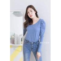 ราคา ป้ายแท้ My top เสื้อยืดแขนยาวคอวี แขนตุ๊กตา T SHIRTNISTA (2900110112)