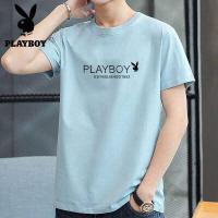 ราคา ผู้ชาย PLAYBOY เสื้อยืดผ้าฝ้ายยี่ห้อแขนสั้นพิมพ์ลาย เสื้อยืดplayboyผู้ชาย เสื้อยืดplayboyแท้ T313 (7636787512)