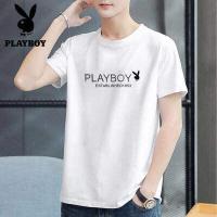 ราคา ผู้ชาย PLAYBOY เสื้อยืดผ้าฝ้ายยี่ห้อแขนสั้นพิมพ์ลาย เสื้อยืดplayboyผู้ชาย เสื้อยืดplayboyแท้ T313 (7636787482)