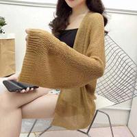 ราคา เสื้อคลุมไหมพรมแฟชั่น เสื้อกันแดดสไตล์เกาหลี เสื้อคลุมคาร์ดิแกน เสื้อไหมพรมถัก เสื้อคลุม (13208546725)