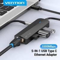 ราคา Vention USB C HUB Hub Type C USB Splitter Thunderbolt 3 USB C Dock Adapter OTG Hub 5 พอร์ต USB Type C Usb Hub Extension USB 3 0 HUB สำหรับแล็ปท็อป HUAWEI Matebook ประเภท c usb hub (7107962665)