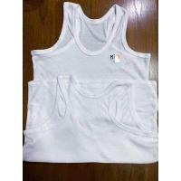 ราคา เสื้อกล้ามเด็กชาย เว้าหลัง สีขาวล้วน ผ้าคอตตอน (14822949901)