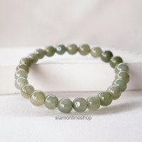 ราคา JADE หยกพม่าแท้ สีธรรมชาติ ขนาด 8 มม by siamonlineshop (18480671165)