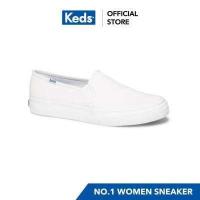 ราคา KEDS WH59799 รองเท้าผ้าใบหนัง แบบสวม รุ่น DOUBLE DECKER LEATHER สีขาว (1007870098)