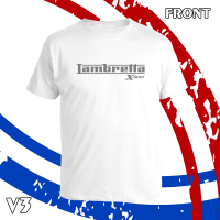 ราคา เสื้อยืด คอกลม แขนสั้น LAMBRETTA X300 สกรีน Flex pu ขอบสวย คมชัด ผ้า cotton 100 (18674056247)
