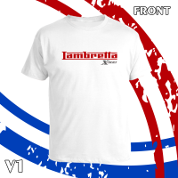 ราคา เสื้อยืด คอกลม แขนสั้น LAMBRETTA X300 สกรีน Flex pu ขอบสวย คมชัด ผ้า cotton 100 (18674056245)