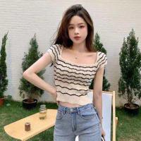 ราคา Kim shop พร้อมส่ง เสื้อครอปไหมพรม เสื้อนมโต เดรสไหมพรม ไหมพรมผ้าเข้ารูปยืดทรงสวย (15327625638)