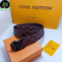 ราคา เข็มขัดหลุยส์ L V ลายตารางสีดำ เข็มขัดหนัง ผู้ชาย เข็มขัดแฟชั่น สายเข็มขัดสามารถเจาะรูเพิ่มได้ ขนาด 3 5 cm สินค้าไมมีกล่องนะค่ะ (10228541163)