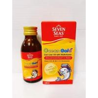 ราคา SEVEN SEAS OCEAN GOLD COD LIVER OIL WITH MULTIVITAMIN เซเว่นซีส์ โอเชี่ยน โกลด์ น้ำมันตับปลา ผสมวิตามินรวม 100ML (17073607736)