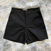 ราคา vividcloset กางเกงขาสั้นผู้หญิงซิปหน้า ผ้าดับเบิ้ลยืด สีพื้นเอวสูง ผญ (9637176159)