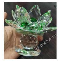 ราคา เชิงเทียนดอกบัวแก้วคริสตัล No 5 มีฐานรองตั้ง 1 ขั้น ขนาดฐานกว้าง 6 cm รวมกลีบบัวกว้าง 12 cm ขาสูง 4 5 cm รวมสูงจากฐานถึงกลีบบัว 12 cm มี 18 กลีบ (4298106130)