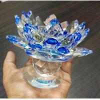 ราคา เชิงเทียนดอกบัวแก้วคริสตัล No 5 มีฐานรองตั้ง 1 ขั้น ขนาดฐานกว้าง 6 cm รวมกลีบบัวกว้าง 12 cm ขาสูง 4 5 cm รวมสูงจากฐานถึงกลีบบัว 12 cm มี 18 กลีบ (1367878695)