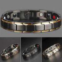 ราคา ผู้ชายกำไลแม่เหล็กเพื่อสุขภาพ กำไลข้อมือสร้อยข้อมือพลังงานสุขภาพสแตนเลสแม่เหล็กไบโอ Anti fatigue Anti รังสีสร้อยข้อมือดูแลสุขภาพเครื่องประดับ (534510955)