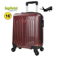 ราคา BagsMarket Luggage กระเป๋าเดินทาง Swiss Saint 2009 ขนาด16 นิ้ว ล้อหมุนรอบ 360 Polycarbonate รุ่น PC1906 Pinkgold (17414860945)