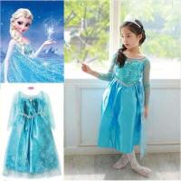 ราคา เด็กเสื้อผ้าเด็กผู้หญิงสีฟ้าเด็กทารกชุดเด็กลายFrozenชุดเจ้าหญิงหิมะQueen Dress Upเด็กปาร์ตี้ชุดคอสเพลย์ชุดTulle (3440542043)