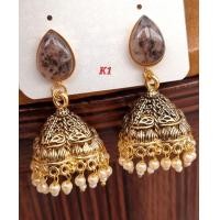 ราคา ต่างหูอินเดียระฆังเล็ก ยาว4 5cm กว้าง2 5cm (18421393143)