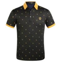 ราคา Premium Quality ผู้ชายหรูหราอารมณ์ Polo เสื้อ Versace แท้100 ดูดซับเหงื่อและ Breathable ฝ้ายแขนสั้นเสื้อยืดฤดูร้อนแฟชั่นเสื้อ (17472986294)