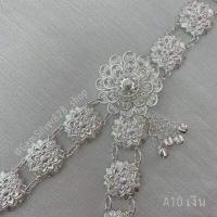 ราคา เข็มขัดชุบเงิน เข็มขัดล้านนา เข็มขัดลายไทย เข็มขัดไทยประยุกต์ เข็มขัดลายไทย ลายโบราณ สินค้าพร้อมส่งจากประเทศไทย (17356329054)