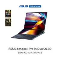 ราคา ASUS Zenbook Pro 14 Duo OLED UX8402VV P1943WS 14 5 Inch Dual screen laptop 120Hz WQXGA OLED Intel Core i9 13900H 32GB LPDDR5 NVIDIA Geforce RTX 4060 1TB M 2 NVMe PCIe 4 0 SSD Screenpad Plus (178388099